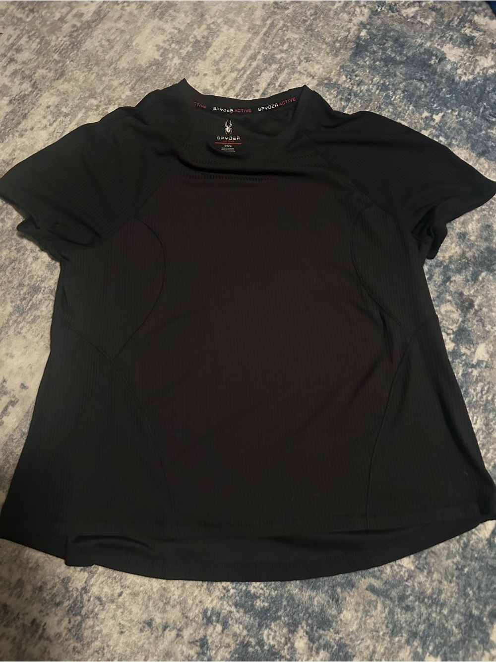 Spyder Black Short Sleeve Performance Tee